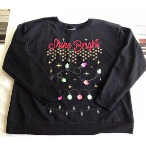 Hanes Winter & Holiday Crew Neck Christmas Sweatshirt Red XXL NWOT Cotton Blend